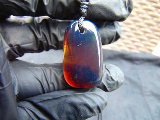 7 gram Pendant Indonesian Blue Amber for Healing 26A104