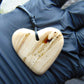 7 gr Heart Pendant Indonesian White Amber for Healing 25N189