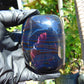 253 gr Polished Stone 78x69x70 Indonesian Blue Amber for Healing 25Y134
