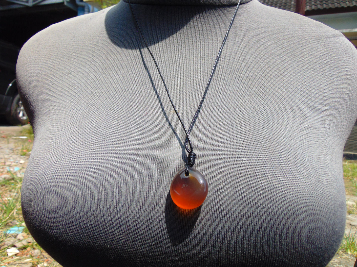 3 gram Pendant Indonesian Blue Red Amber for Healing 26A116