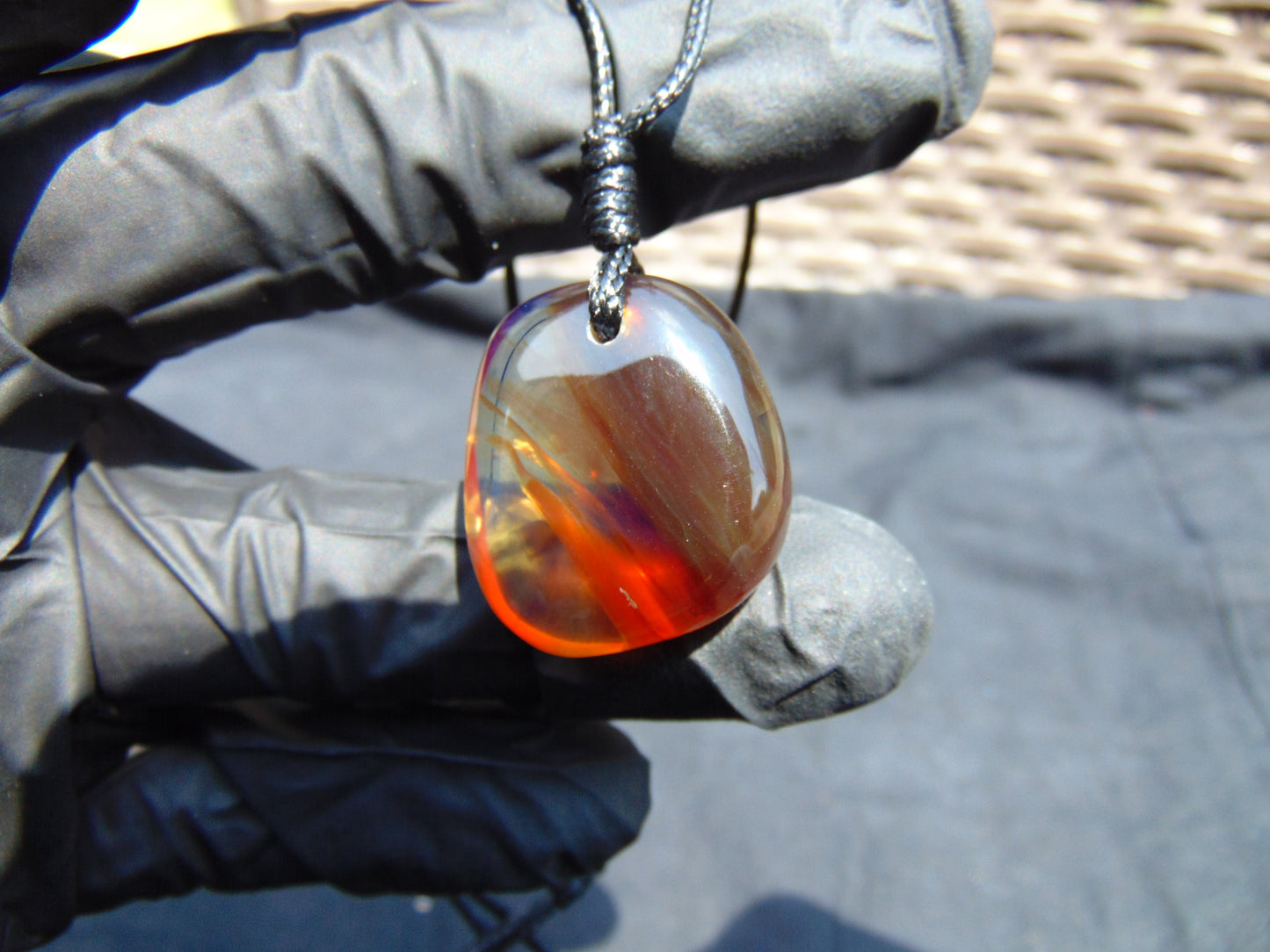 4 gram Pendant Indonesian Blue Amber for Healing 26A167