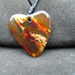 3 gr Heart Pendant Indonesian Amber for Healing 25N232