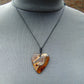 3 gr Heart Pendant Indonesian Amber for Healing 25N232