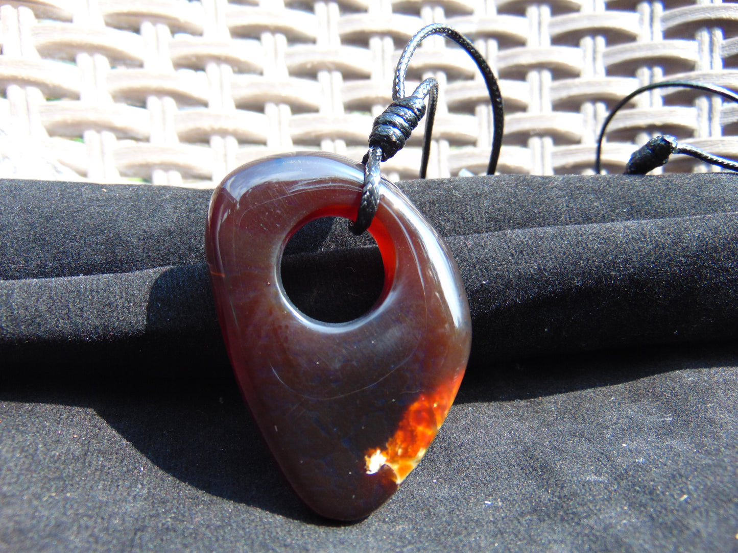 15 gr Ring Pendant Indonesian Red Amber for Healing 26Y443