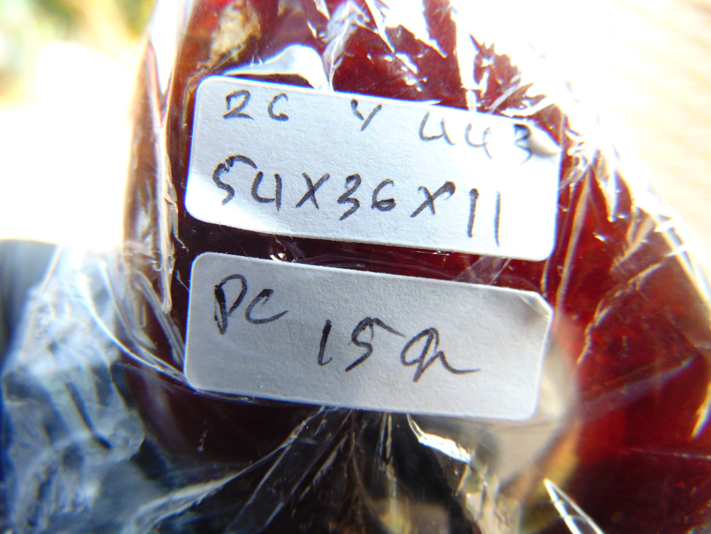 15 gr Ring Pendant Indonesian Red Amber for Healing 26Y443