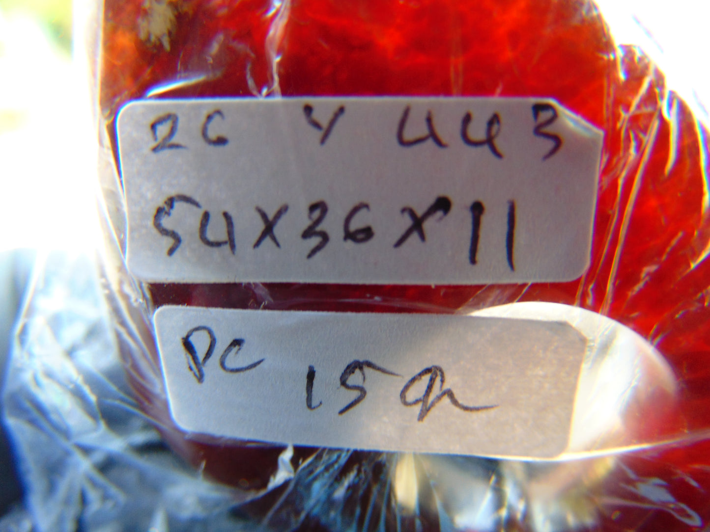 15 gr Ring Pendant Indonesian Red Amber for Healing 26Y443