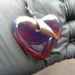 10 gr Heart Pendant Indonesian Blue Amber for Healing 25N197