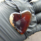 5 gr Heart Pendant Indonesian Amber for Healing 25N239