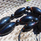 276 gr Big Necklace Beads Indonesian Cherry Red Blue Amber for Healing FR133