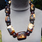 245 gr Big Necklace Square Beads Indonesian White Amber for Healing FR140