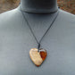 8 gr Heart Pendant Indonesian Amber for Healing 25N180
