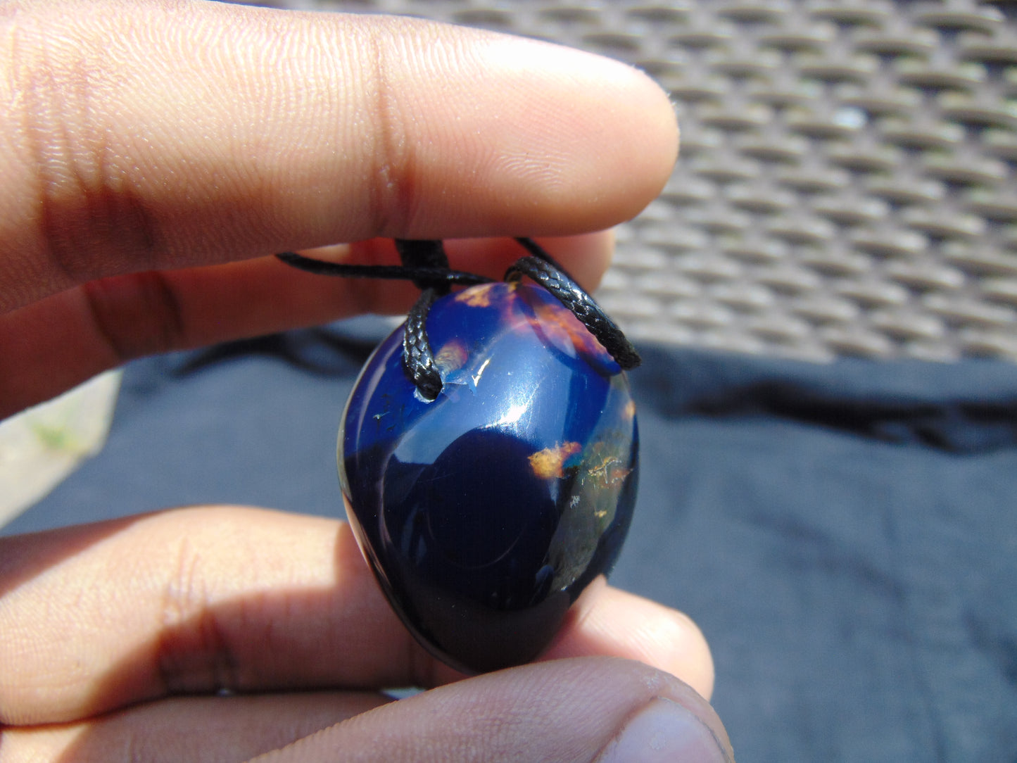 8 gram Pendant Indonesian Blue Amber for Healing 26A117