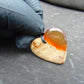 8 gr Heart Pendant Indonesian Amber for Healing 25N180