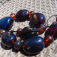 257 gr Big Necklace Beads Indonesian Blue Amber for Healing FR135