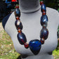 257 gr Big Necklace Beads Indonesian Blue Amber for Healing FR135