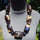 256 gr Big Necklace Square Beads Indonesian Dark White Amber for Healing FR138