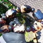 256 gr Big Necklace Square Beads Indonesian Dark White Amber for Healing FR138