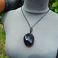 33 gr Pendant 50x41x32mm Indonesia Blue Amber for Healing PEA97