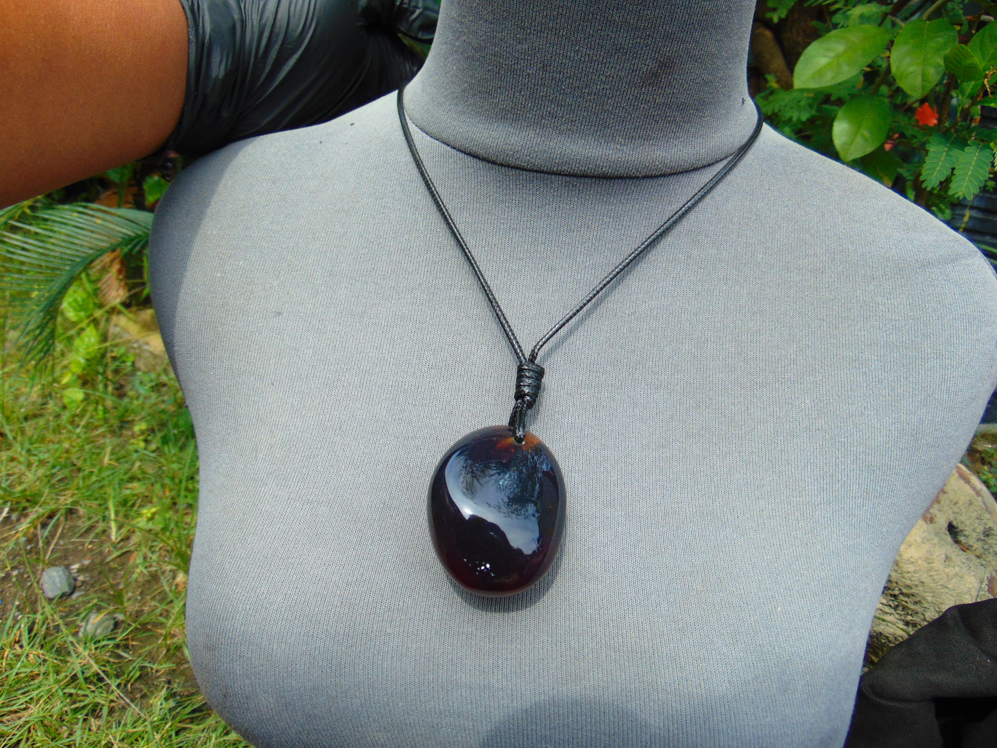 33 gr Pendant 50x41x32mm Indonesia Blue Amber for Healing PEA97