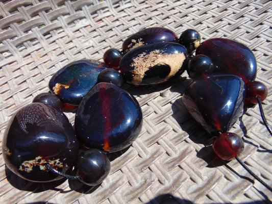 279 gr Big Necklace Indonesian Amber for Healing FR139