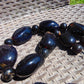 295 gr Big Necklace Beads Indonesian Cherry Red Blue Amber for Healing FR143