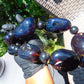 295 gr Big Necklace Beads Indonesian Cherry Red Blue Amber for Healing FR143