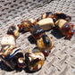 197 gr Combination Necklace Square Beads Indonesian White Amber for Healing FR141