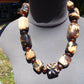 197 gr Combination Necklace Square Beads Indonesian White Amber for Healing FR141