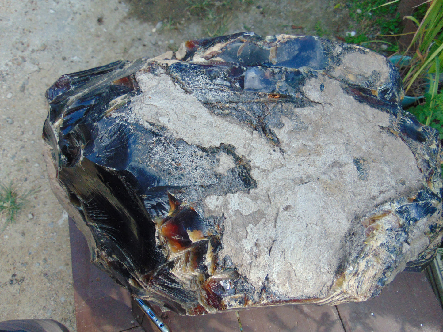 39 KG Big Rough Raw Indonesia Blue Amber for Collection Home Decoration