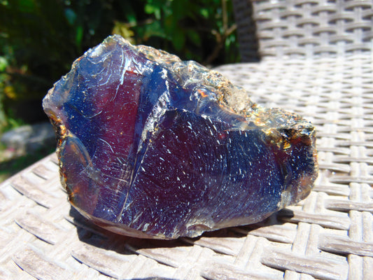 122 gram Rough Raw Indonesian Blue Amber for Healing RBM6