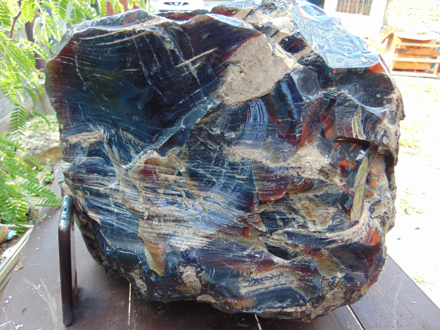 39 KG Big Rough Raw Indonesia Blue Amber for Collection Home Decoration