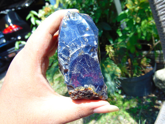 122 gram Rough Raw Indonesian Blue Amber for Healing MLRB6