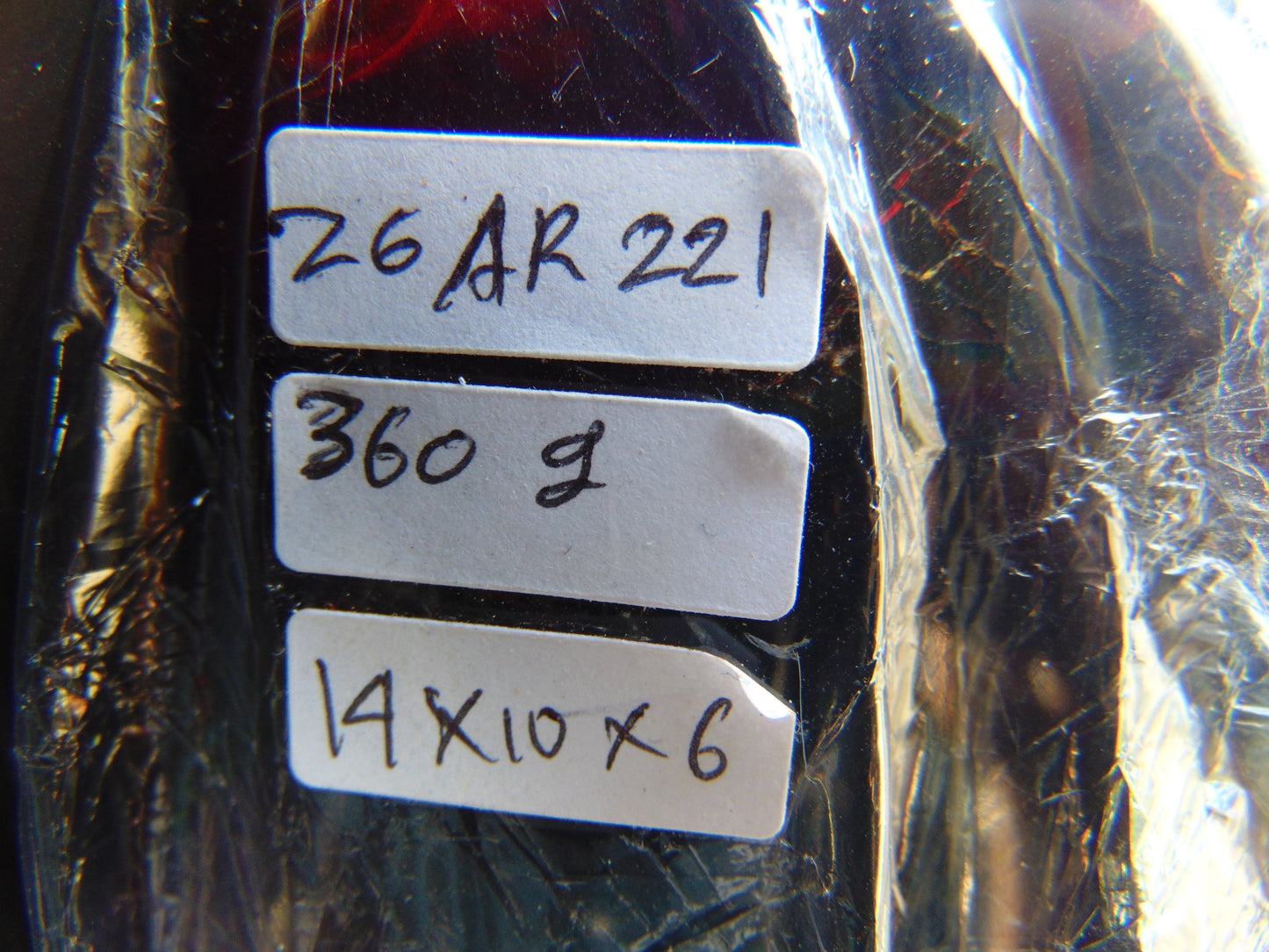 360 gr Blue Polished 14x10x6 cm Indonesia Blue Amber for Healing 26AR221