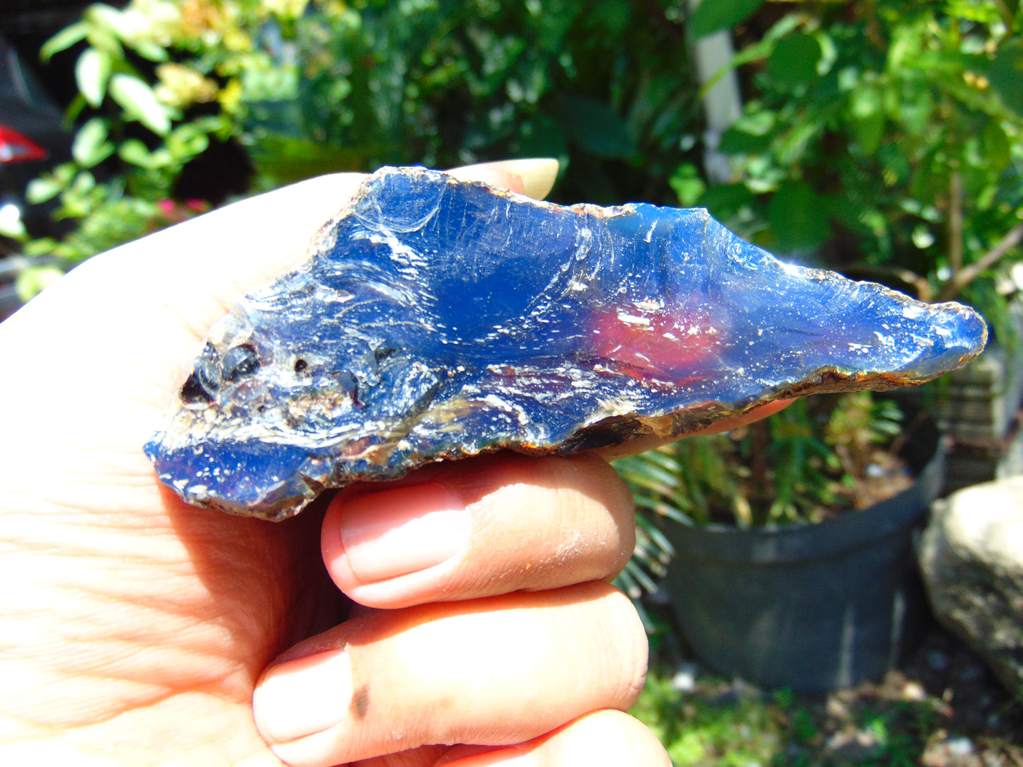 57 gram Rough Raw Indonesian Blue Amber for Healing MLRB7