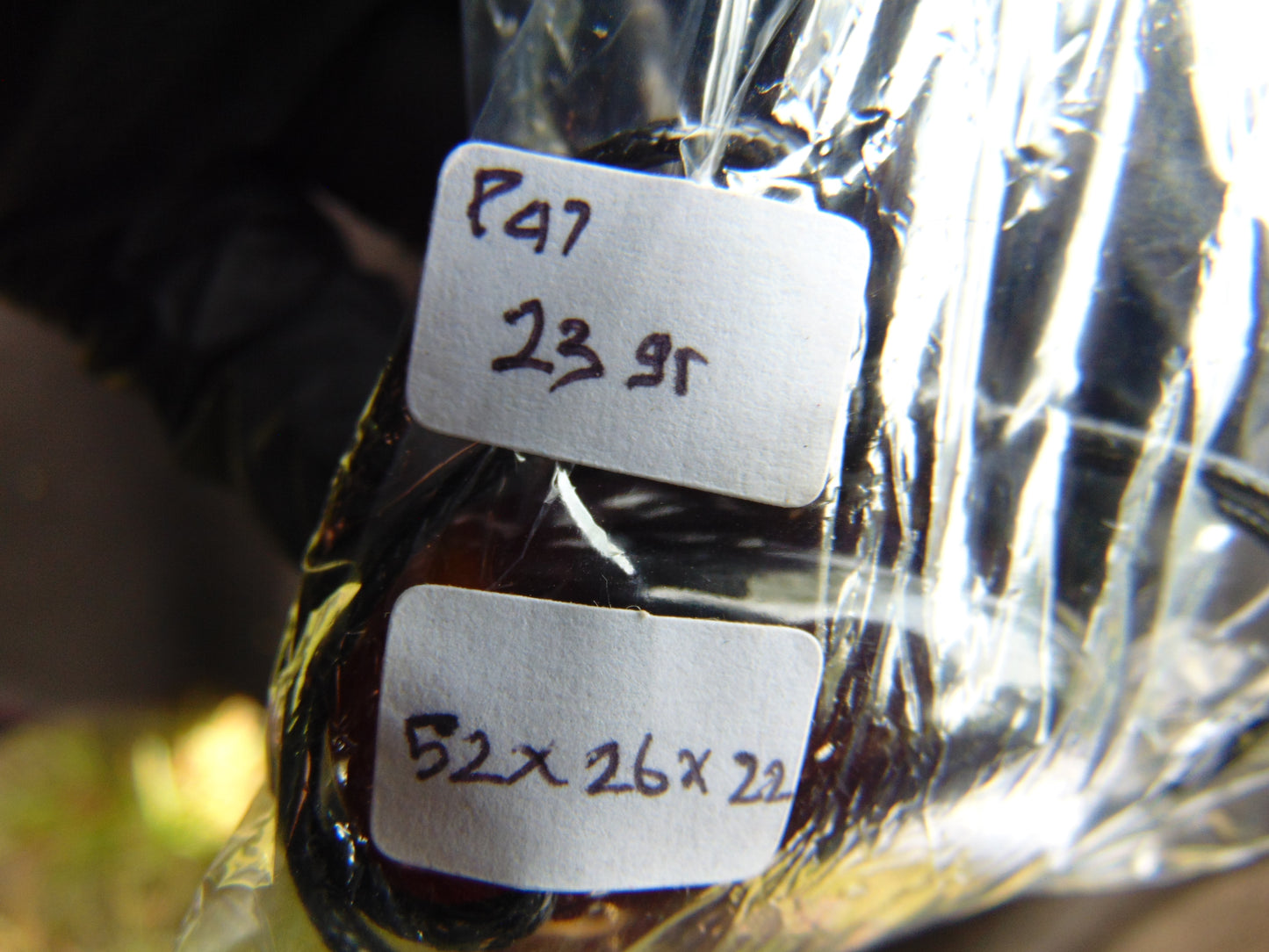 23 gr Pendant 52x26x22 mm Indonesia Blue Amber for Healing P47