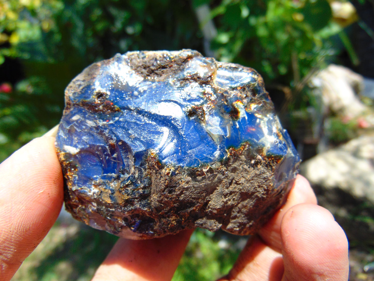 66 gram Rough Raw Indonesian Blue Amber for Healing RBM4