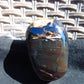 115 gram Shaped Square Fully Drilled Polished 10x9x9 cm Indonesia Dark Blue Amber for Healing 26bf67