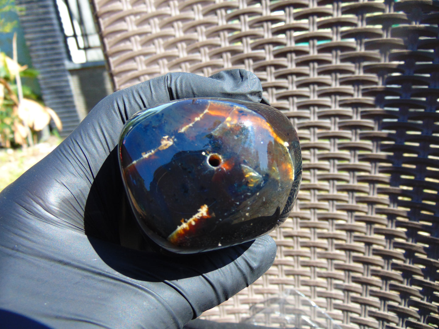 168 gram Shaped Square Block drilled Polished 10x9x9 cm Indonesia Green Amber for Healing 26bf60