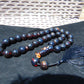 87 gr Tasbih Mesbah Rosary 33+2 Beads 16 mm Indonesian Black Blue Amber for Healing 26TBE14