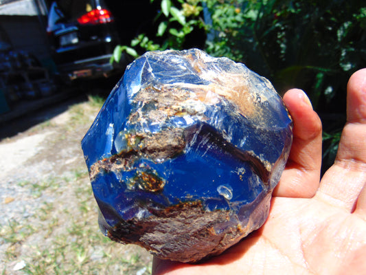325 gram Rough Raw Indonesian Blue Amber for Healing RBAR5