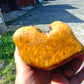 411 gram Polished Indonesia Yellow Fragrance Amber for Healing FK11
