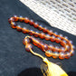 89 gr Tasbih Mesbah Rosary 33+2 Beads 16 mm Indonesian Yellow Bluish Amber for Healing 26TBE4