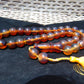 89 gr Tasbih Mesbah Rosary 33+2 Beads 16 mm Indonesian Yellow Bluish Amber for Healing 26TBE4