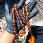 89 gr Tasbih Mesbah Rosary 33+2 Beads 16 mm Indonesian Yellow Bluish Amber for Healing 26TBE4