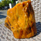 424 gram Polished Indonesia Yellow Fragrance Amber for Healing FK13