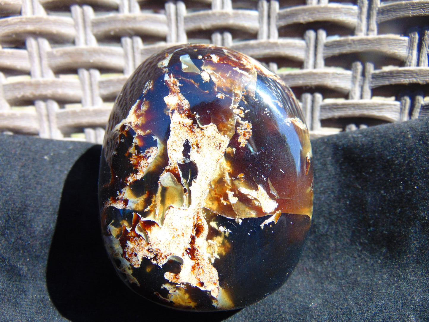 123 gram Shaped Square Block drilled Polished 10x9x9 cm Indonesia Dark Blue Amber for Healing 26bf43