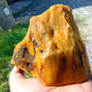 424 gram Polished Indonesia Yellow Fragrance Amber for Healing FK13