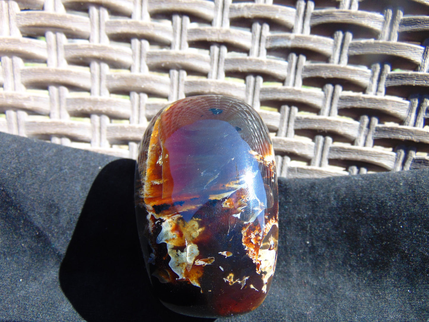 123 gram Shaped Square Block drilled Polished 10x9x9 cm Indonesia Dark Blue Amber for Healing 26bf43