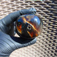 123 gram Shaped Square Block drilled Polished 10x9x9 cm Indonesia Dark Blue Amber for Healing 26bf43