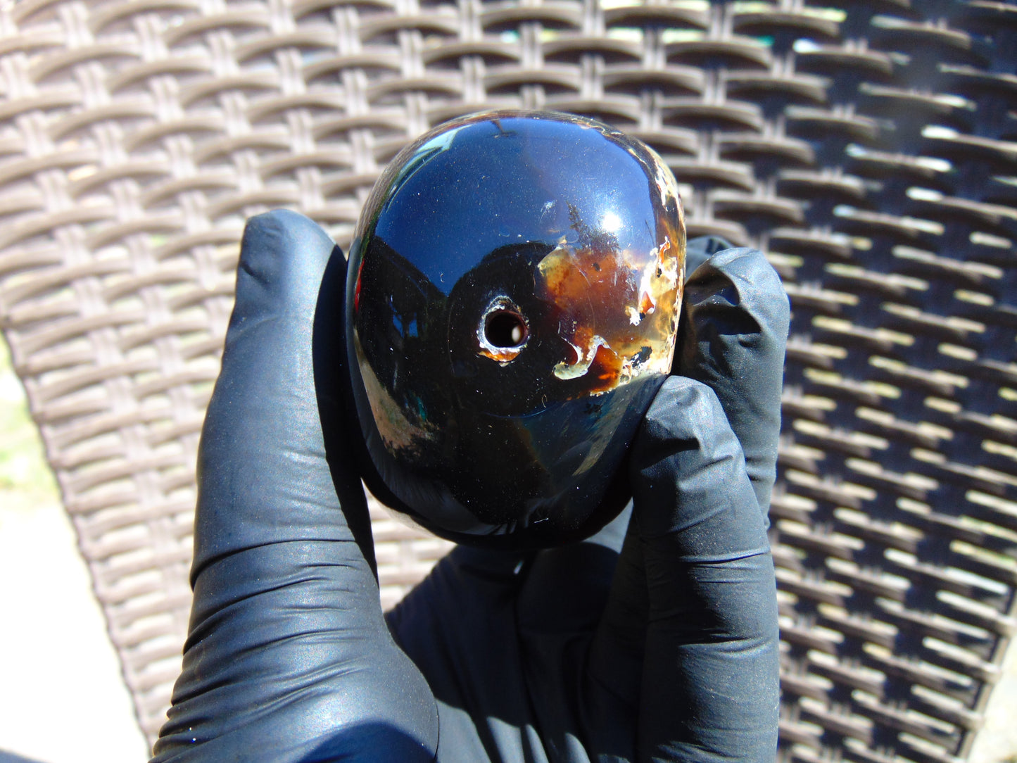 123 gram Shaped Square Block drilled Polished 10x9x9 cm Indonesia Dark Blue Amber for Healing 26bf43